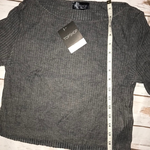 Topshop Ribbed Crop Top - Picture 5 of 7